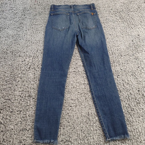 Joes Jeans Womens 27 Blue High Rise Skinny Normcore Bikercore Thrashed Grunge - Picture 2 of 10